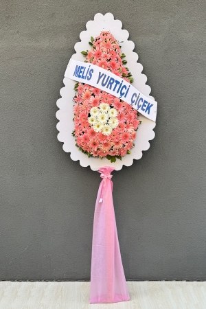 Pembe - Beyaz Ayaklı Sepet